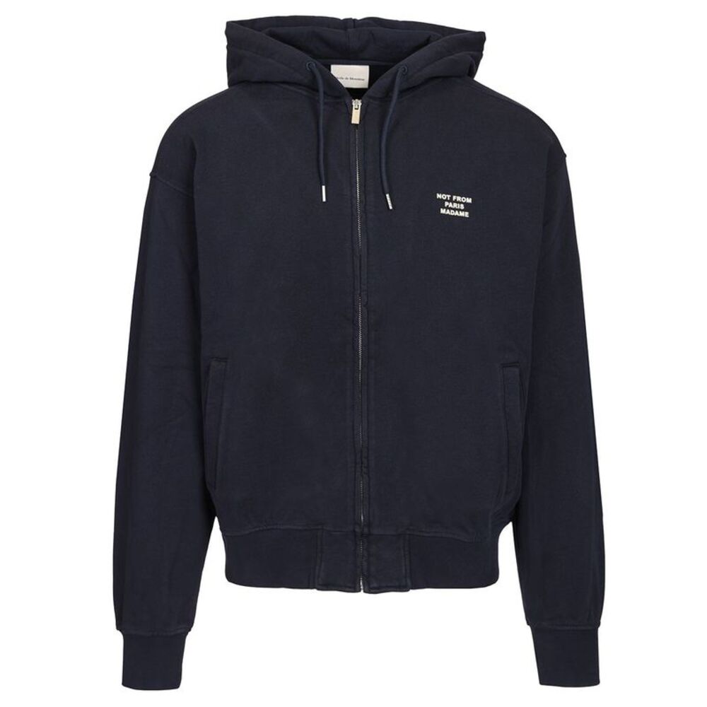 Drole De Monsieur Men Slogan Zip Sweatshirt